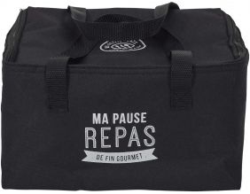 Lunch bag fraicheur 2.6 litres (noir inscription 