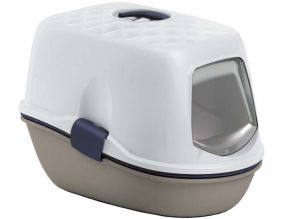 Maison de toilette 2 bacs avec tamis Furba (Taupe)