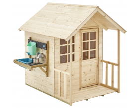 Maisonnette enfant en bois avec cuisine extérieure Cottage
