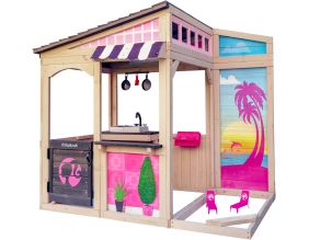 Maisonnette pour enfants en bois Barbie plage