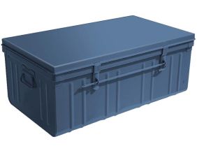 Malle en acier Habitat 100 cm (Bleu)