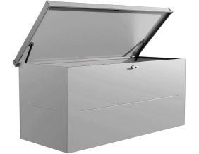 Malle de rangement en acier gris Nevio (180 cm)