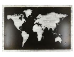 Mappemonde en medium et métal