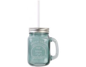 Mason jar verre à cocktail My Little Market 45 cl (Bleu)