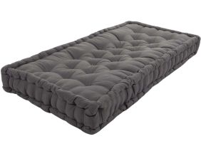 Matelas de sol en coton 120 x 60 cm (Gris anthracite)