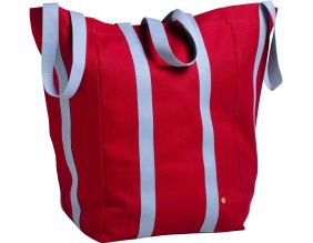 Maxi sac en coton bio Poppins 48 x 33 x 33 cm (Cerise)