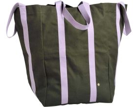 Maxi sac en coton bio Poppins 48 x 33 x 33 cm (Kale)