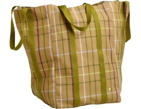 Maxi sac en coton bio Poppins 48 x 33 x 33 cm (Marron)