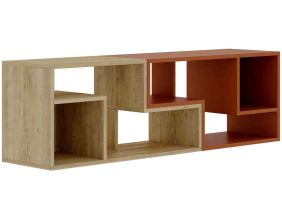 Meuble TV en agglomeré Glis (Maron)