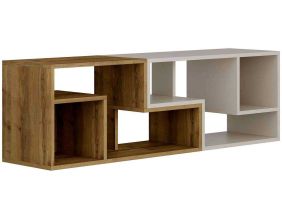 Meuble TV en agglomeré Glis (Marron, Beige)