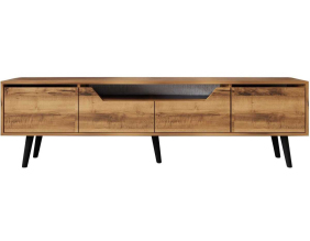 Meuble TV en aggloméré 180 x 29.8 x 48 cm Roma (Noyer)