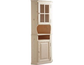 Meuble d'angle en bois brut
