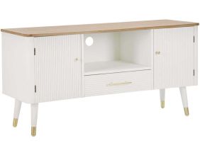Meuble tv en bois 2 portes 1 tiroir Matera 117 x 40 x 60 cm