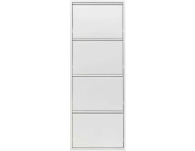 Meuble à chaussures en métal blanc Cabinet