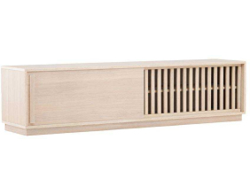 Meuble TV 2 portes 180 x 40 x 45 cm Lugo (Effet bois)