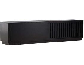 Meuble TV 2 portes 180 x 40 x 45 cm Lugo (Noir)