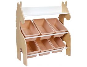 Meuble de rangement pour enfants 6 bacs Sweet (Licorne)