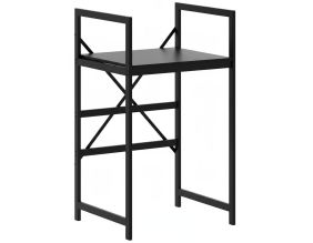 Meuble de superposition machine à laver seche-linge Cindy (Noir)