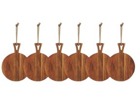 Mini planches à découper en acacier huilé (Lot de 6)