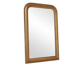 Miroir avec moulure en bois dorée 104 x74 x 3 cm