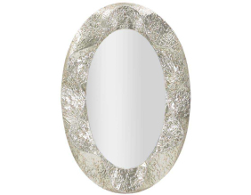 Miroir ovale en métal Argelux 87.5 x 6.5 x 128 cm