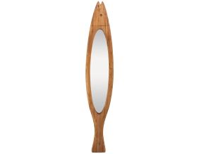 Miroir poisson en bois recyclé (Grand modèle)