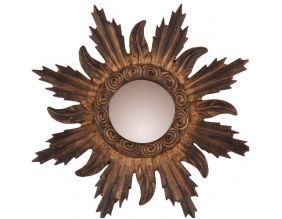 Miroir en polyrésine Soleil 31 cm
