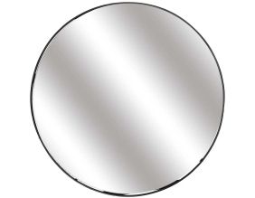 Miroir rond avec étagère en fer 45 cm