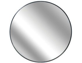 Miroir rond extra plat 55 cm (Noir)