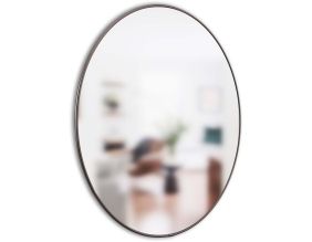 Miroir rond en métal 86 cm Hubba (Titane)