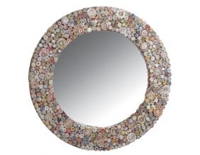 Miroir Déco rond en papier recyclé
