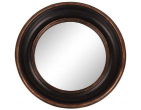 Miroir rond en polyrésine 26.5 cm Antique