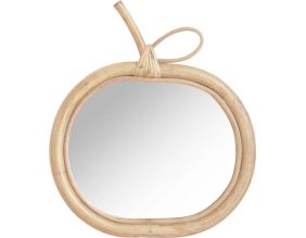Miroir en rotin Pomme