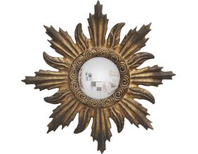 Miroir de sorcière en polyrésine Soleil 31 cm