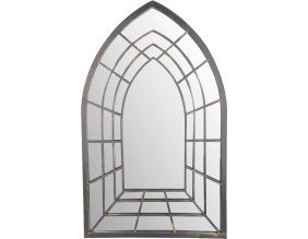 Grand miroir fenêtre en métal (Manoir)