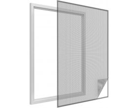 Moustiquaire fenêtre anthracite 18g/m² bande auto-agrippante 7,5 mm (max 150x180 cm)