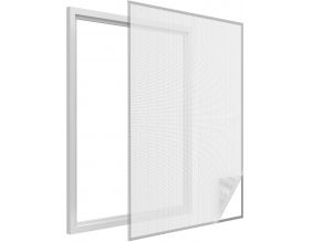 Moustiquaire fenêtre blanc 28g/m² bande auto-agrippante 9,5 mm (max 100x100 cm)