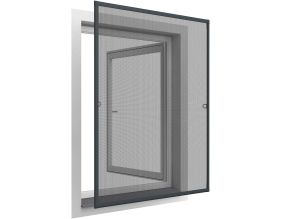Moustiquaire pour fenêtre avec ressorts d'accrochage 100 x 120 cm