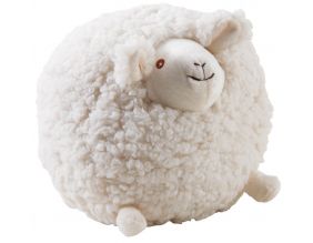 Mouton en laine blanc Shaggy (Moyen modèle)