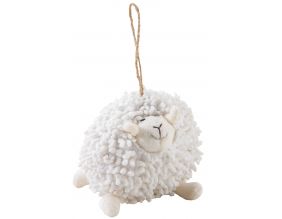Mouton Shaggy à suspendre en coton blanc