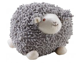 Mouton en coton gris Shaggy (20 cm)