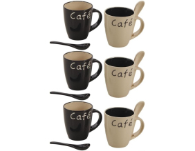 Mug à café en grès (Lot de 6)