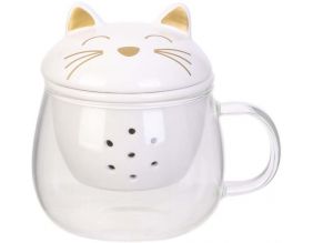 Mug avec infuseur à thé chat 35 cl