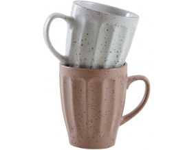 Mug vintage en grès 340 ml  Terrazzo (Lot de 2)