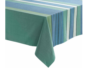 Nappe en coton recyclé Yuna 170 x 170 cm (Paon)