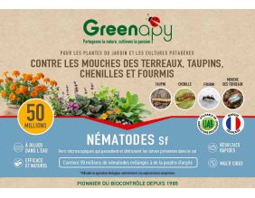 Nématodes Sf anti mouches des terreaux - taupins - chenilles du potager - chenilles du verger (50 millions de nématodes)