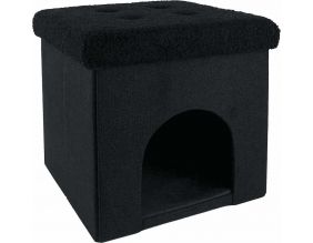 Niche pouf pliable en tissu