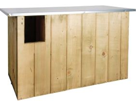 Nichoir Chouette en pin et zinc