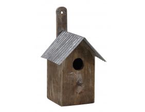 Party Rosso Nichoir à oiseaux en bois pour jardin extérieur