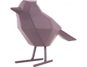 Oiseau en résine mat origami 24cm (Violet)